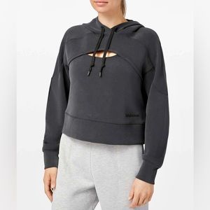 Lululemon Get Centered Crop Sweatshirt Size 6 Black